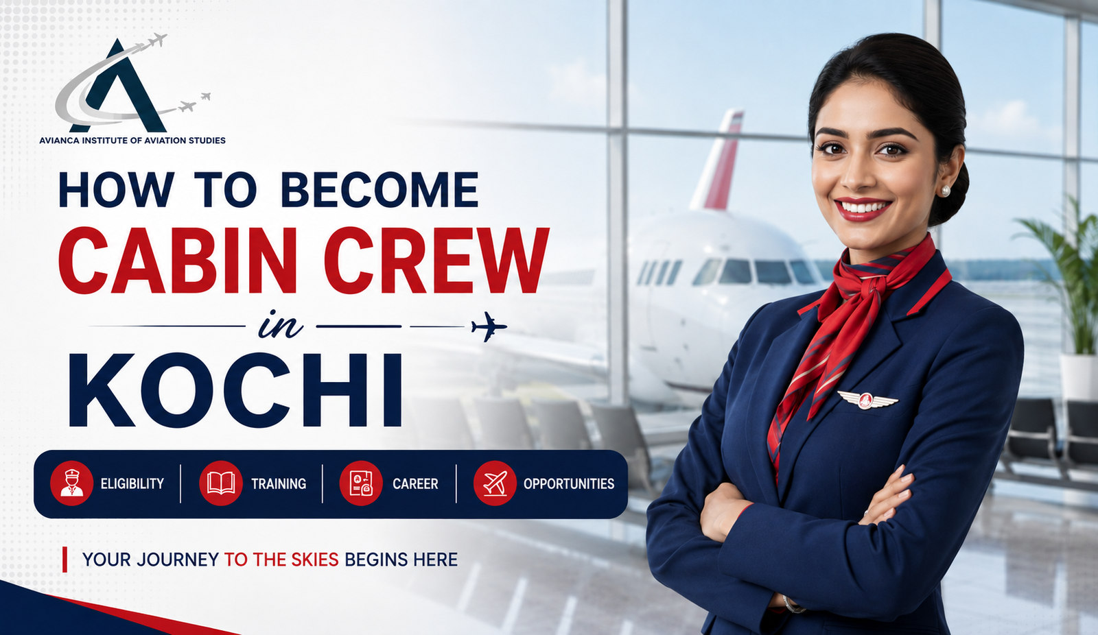 Cabin crew trainees during a mock cabin service session at an aviation academy in Kochi, Kerala